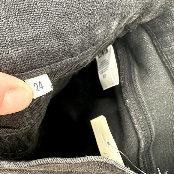 EDWIN NWT Elin Straight Long Black Denim Jean in Knight Rider // 00 (24) - Picture 11 of 14